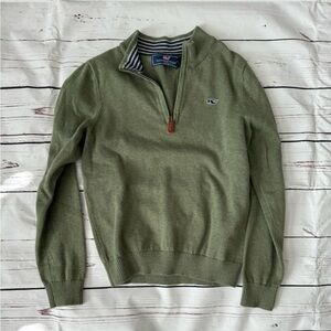 Boys Vineyard Vines quarter zip sweater.
